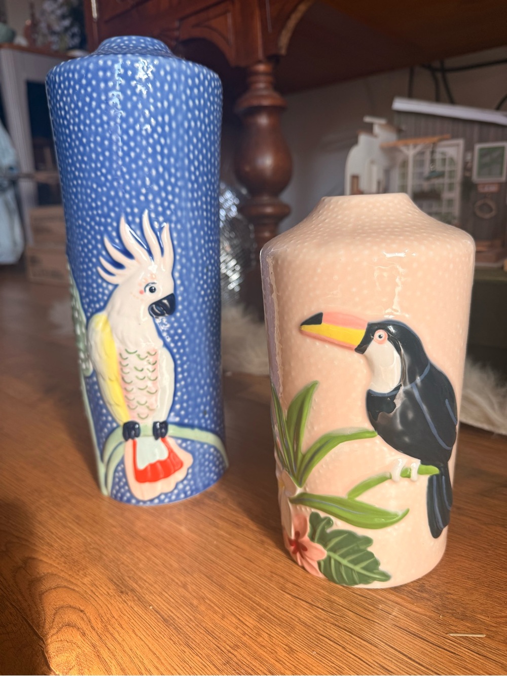 Opalhouse Tropical Bird Vases